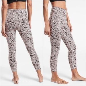 ATHLETA 7/8 tight leggings XS textured leggings brown black